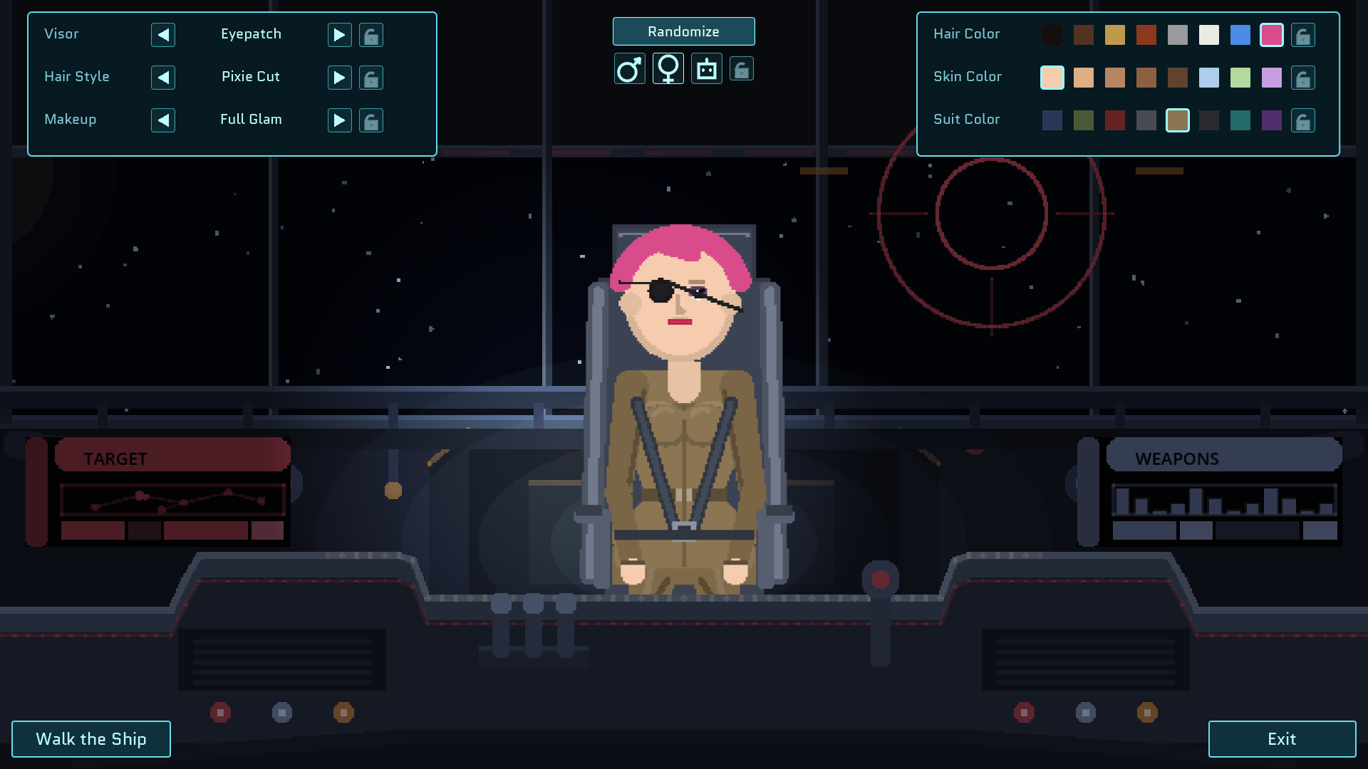 Benders In Space pilot appearance customization