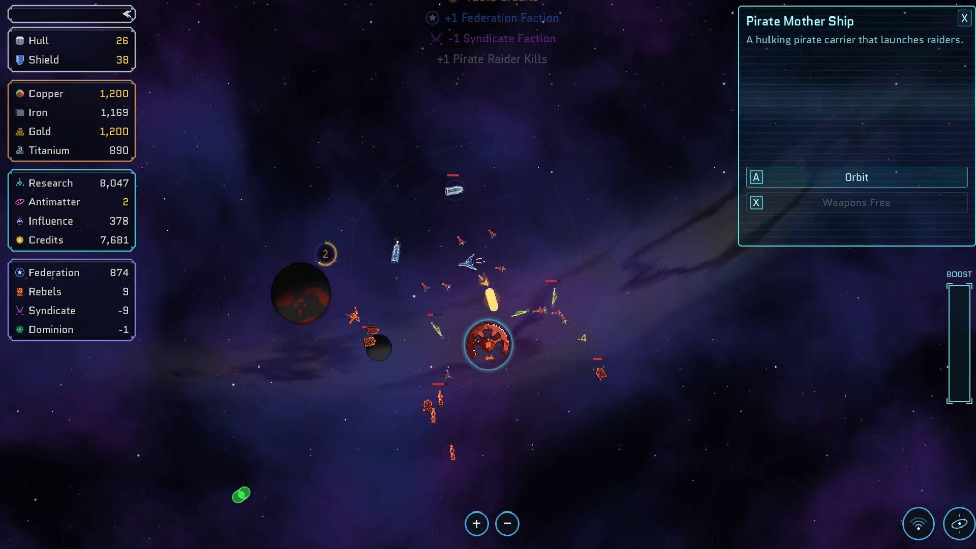 Benders In Space fleet combat near a star