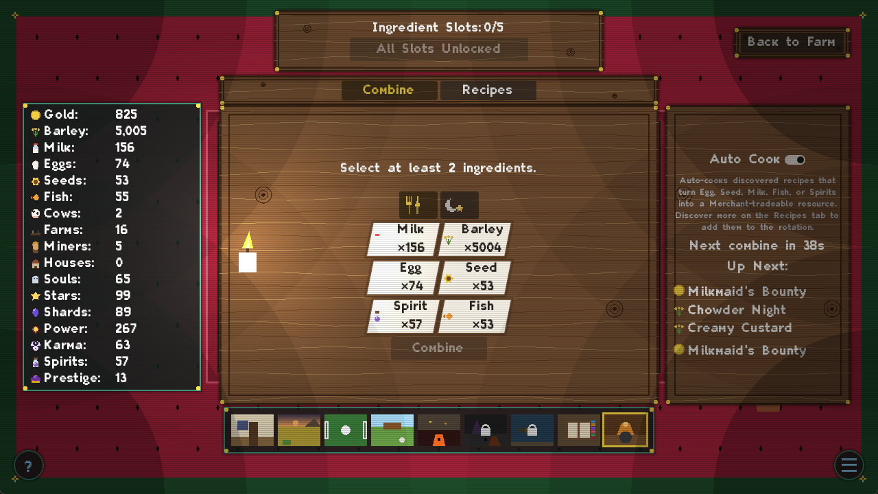 Miners, Moos & Miracles character wardrobe customization